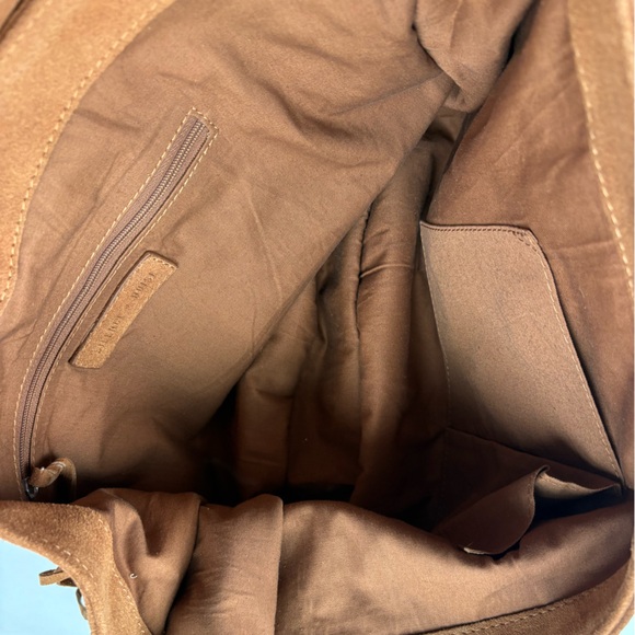 NWOT Urban Outfitters Silence + Noise Suede Fringe Hobo Sling Bag - Picture 8 of 16